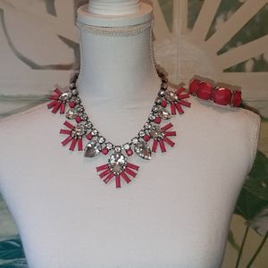 💙Necklace with matching bracelet